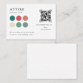 Hochzeitskleid | QR-Code-Prüfung Begleitkarte (Vorne/Hinten)