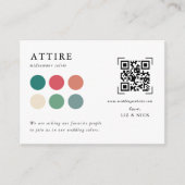 Hochzeitskleid | QR-Code-Prüfung Begleitkarte (Vorderseite)