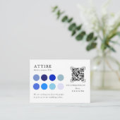 Hochzeitskleid | QR Code Scan Encryption Card Begleitkarte (Stehend Vorderseite)
