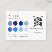 Hochzeitskleid | QR Code Scan Encryption Card Begleitkarte (Vorderseite)
