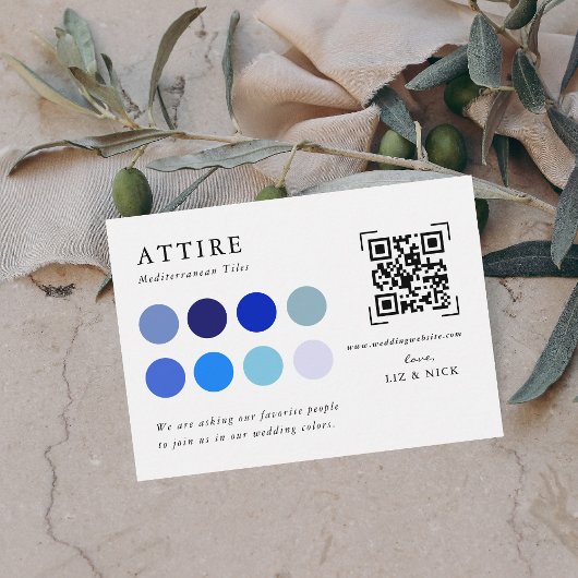 Hochzeitskleid | QR Code Scan Encryption Card Begleitkarte