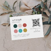 Hochzeitskleid | QR Code Scan Encryption Card Begleitkarte