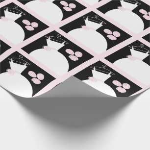 Hochzeitskleid Rosa Pastellfarben Geschenkpapier