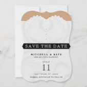Hochzeitskleid Save The Date (Vorderseite)