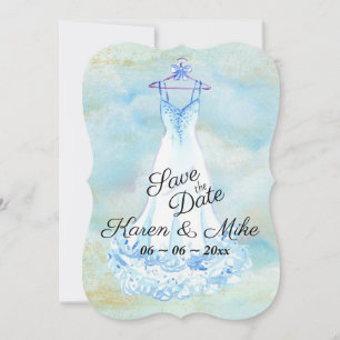 Hochzeitskleid Save The Date