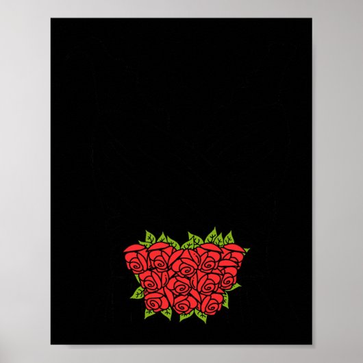 Hochzeitskleid-Shirt Poster (Vorne)