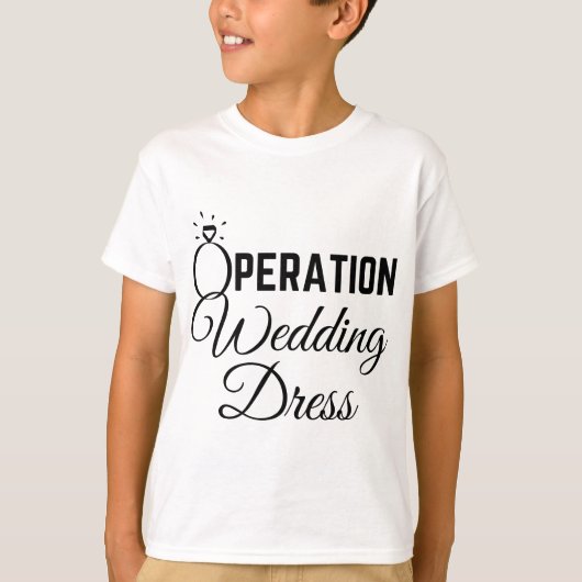 Hochzeitskleid Shopping Operation Hochzeitskleid T-Shirt (Vorderseite)