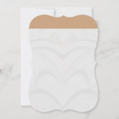 Hochzeitskleid Sie sagte ja Brautparty Einladung (Rückseite)