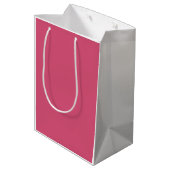 Hochzeitskleid Trauzeugin Rosa Geschenktasche Mittlere Geschenktüte (Rückseite Schrägansicht)