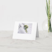 Hochzeitskleid und Rose Bridesmaid Einladung (Rückseite)