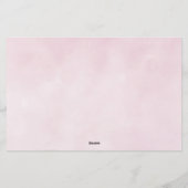 Hochzeitskleid - Wer bin ich Brautparty Briefpapier (Rückseite)