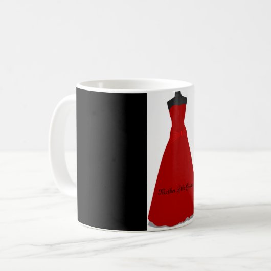 Hochzeitskleidmutter des Groom-Tasse-Geschenks Kaffeetasse (Vorderseite Links)
