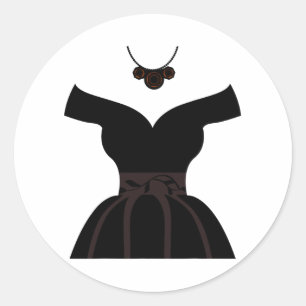 Hochzeitskleidung Brautpartys Niedlich Grafischer  Runder Aufkleber