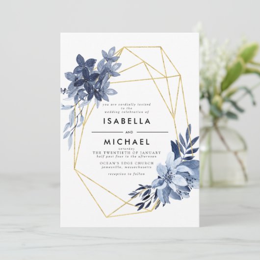 Hochzeitskleidung Einladung (Stehend Vorderseite)