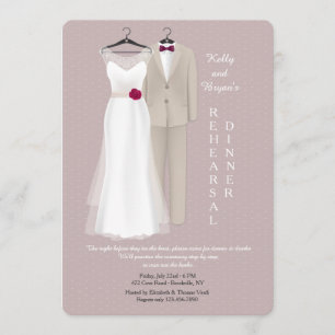 Hochzeitskleidung Einladung