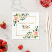 Hochzeitskleidung für Korallenfarben Serviette (Beispiel)