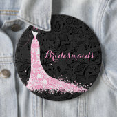 Hochzeitskleidung für Schwarz-weiße und rosa Spitz Button (Beispiel)