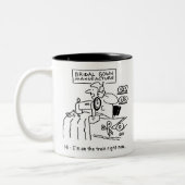 Hochzeitskleidung ist "On the Train" Zweifarbige Tasse (Links)