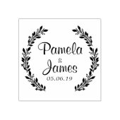 Hochzeitskleidung mit kleinen Blätter Gummistempel (Prägung)