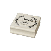 Hochzeitskleidung mit kleinen Blätter Gummistempel (Stempel)