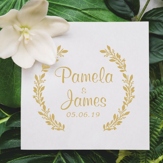 Hochzeitskleidung mit kleinen Blätter Gummistempel