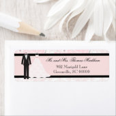 Hochzeitskleidung Personalisierte Adressetiketten (Insitu)