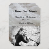 Hochzeitskleidung Save the Date Couple Card (Vorne/Hinten)