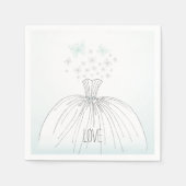 Hochzeitskleidung Serviette (Vorderseite)