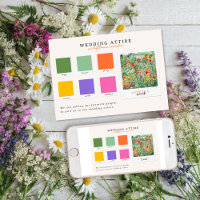 Hochzeitskleidung | Wildblumen-Farbpalette