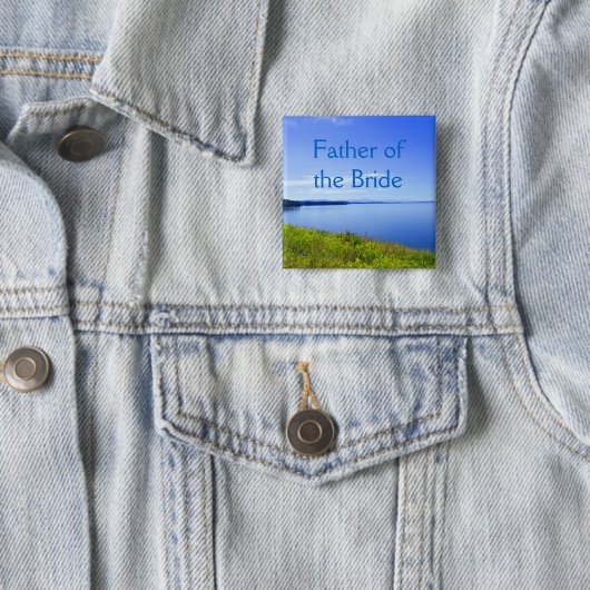 Hochzeitsknopf, Vater der Braut oder des Bräutigam Button (Beispiel)
