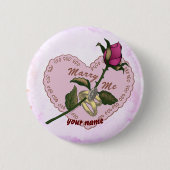 Hochzeitsknopf von Marry Me Button (Vorderseite)