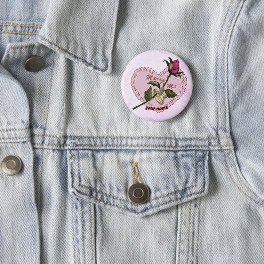 Hochzeitsknopf von Marry Me Button (Beispiel)