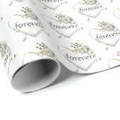 Hochzeitskohle mit Ivy Geschenkpapier (Rolleneckpunkt)