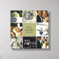 Hochzeitskollage - Maßgeschneiderte Leinwand