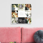 Hochzeitskollage - überzogene Leinwand - weiß (Insitu (Wohnzimmer))