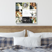 Hochzeitskollage - überzogene Leinwand - weiß (Insitu (Schlafzimmer))