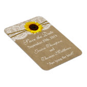 Hochzeitskollektion für Kraft, Spitzen und Sonnenb Magnet (Rechte Seite)