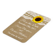 Hochzeitskollektion für Kraft, Spitzen und Sonnenb Magnet (Linke Seite)