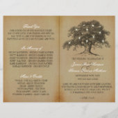 Hochzeitskollektion Vintage Alte Eiche - Programm (Vorderseite)