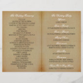 Hochzeitskollektion Vintage Alte Eiche - Programm (Rückseite)