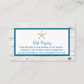 Hochzeitskollektion von Straußfisch Begleitkarte (Vorderseite)