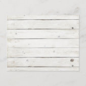 Hochzeitskollektion von Straußfisch Begleitkarte (Rückseite)