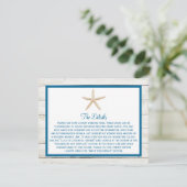 Hochzeitskollektion von Straußfisch Begleitkarte (Stehend Vorderseite)