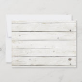 Hochzeitskollektion von Straußfisch Dankeskarte (Rückseite)