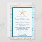 Hochzeitskollektion von Straußfisch Einladung (Vorderseite)