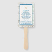 Hochzeitskollektion von Straußfisch Fächer (Rückseite)