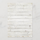 Hochzeitskollektion von Straußfisch Menükarte (Rückseite)