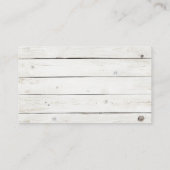 Hochzeitskollektion von Straußfisch Platzkarte (Rückseite)