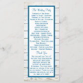 Hochzeitskollektion von Straußfisch Programm (Rückseite)