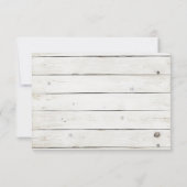 Hochzeitskollektion von Straußfisch RSVP Karte (Rückseite)